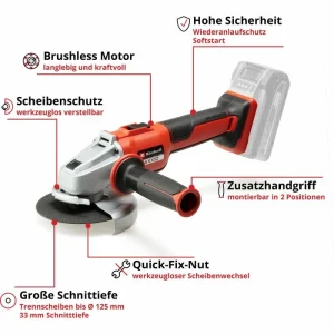 Einhell Winkelschleifer AXXIO 18/125 Q, 4431151, 125mm, 18V 10