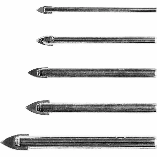 S&R Bohrer 217000005, 5-teiliges Set, 4-10mm, Fliesen-, Glas- & Keramik 3