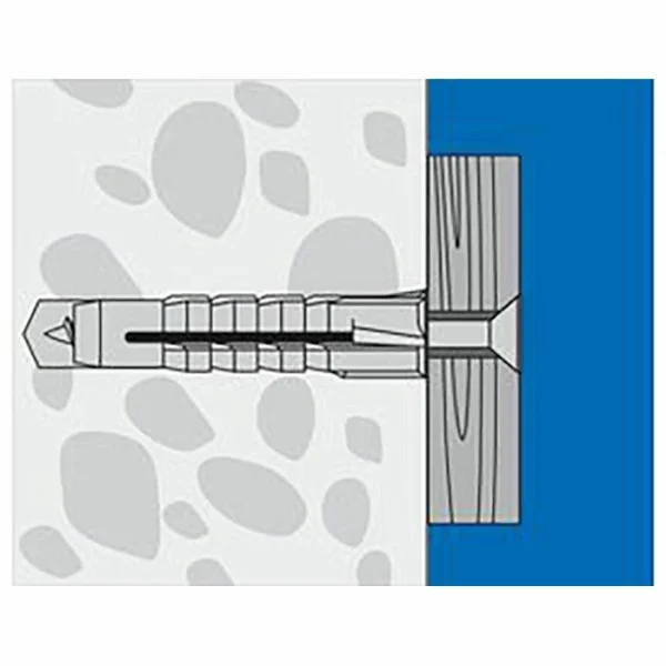 Upat Dübel 538442, UVD II 12×60, 12 X 60mm, Universaldübel, 25 Stück 6