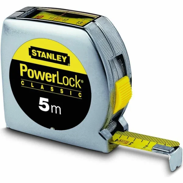 Stanley Maßband PowerLock, 0-33-932, 5m, Rücklaufsperre (PowerLock), Mit Sichtfenster 1