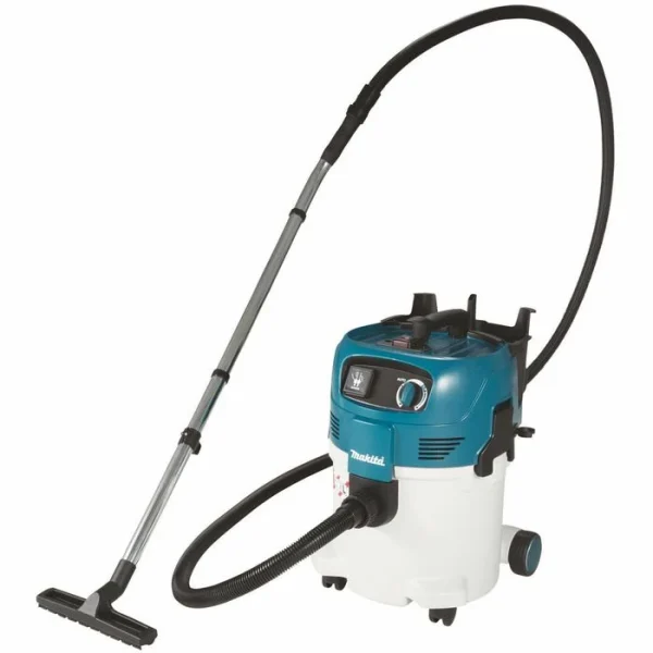 Makita Nass-Trockensauger VC3012L, Türkis, 30 Liter, 1500 Watt, Staubklasse L 1