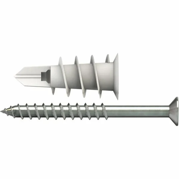 Tox Dübel-Schraubensortiment 068101231 Spiral 32 S, Gipskartondübel + Schrauben, 100-teilig 6