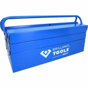 BRILLIANT TOOLS Brilliant-Tools Werkzeugkoffer BT150800, Leer, Metall Werkzeugkasten 12