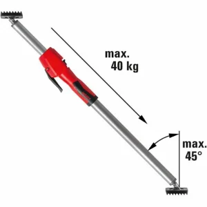 Bessey Deckenstütze STE300, Länge 170 – 300cm, Bis 350kg, Schwenkbare Kontaktflächen, Pumpgriff 20