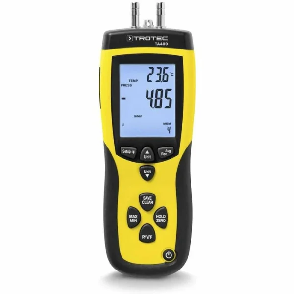 Trotec Anemometer TA400 Staurohr, Bis 80 M/s, USB, Datenlogger, Thermo- & Barometer 3