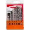 Fischer Bohrer D-S, 543027, 8-teiliges Set, 3-10mm, Steinbohrer 10