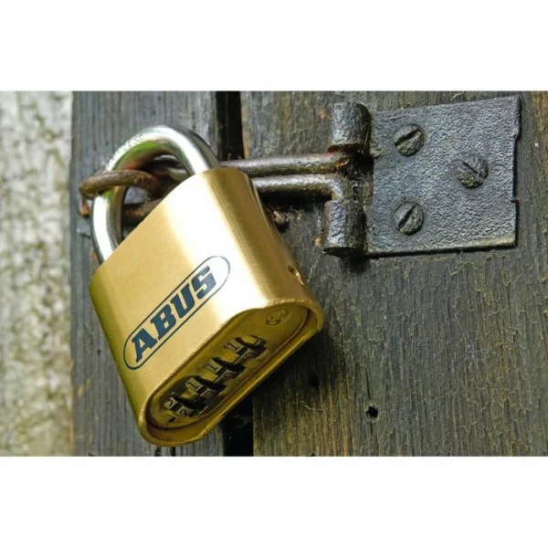 Abus Vorhängeschloss Marine 180IB/50, 52mm, 4-fach Zahlenschloss, Seetauglich, Level 5 Messing 3