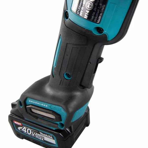 Makita Winkelschleifer GA016GM201 XGT, 125mm, 40V/4,0Ah, Mit 2 Akkus, Ladegerät & Koffer 6