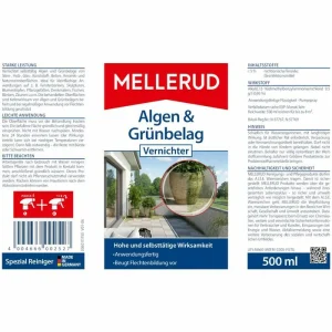 Mellerud Grünbelagentferner Algen Vernichter, Spray, Gebrauchsfertig, 2001002527, 500ml 12