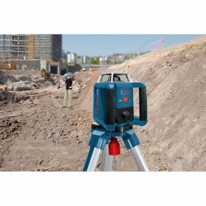 Bosch Rotationslaser GRL 400 H, Selbstnivellierend, 360 Grad, Empfänger, Stativ, Messlatte + GRATIS Zubehör 12