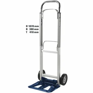 Einhell Sackkarre BT-HT 90, 2260112, Klappbar, Vollgummireifen, Tragkraft 90kg, Schaufel 38x24cm 14