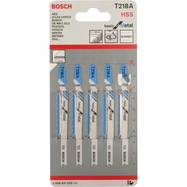 Bosch Stichsägeblätter T 218 A Basic For Metal, Für Metall, 5 Stück 3