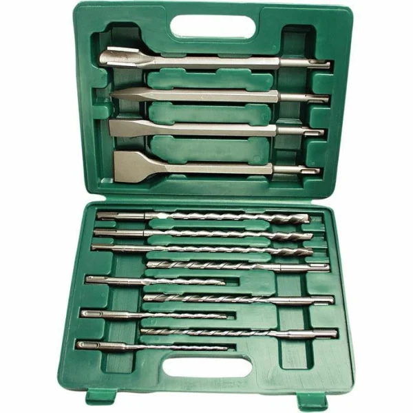 BrüderMannesmann Bohrer M12588, SDS+, 13-teiliges Set, Steinbohrer Und Meißel 1