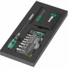 Wera Bitset 9750 Kraftform Kompakt Tool-Check PLUS, 57-teilig, Schlitz, Kreuz, Torx, Steckschlüssel 17