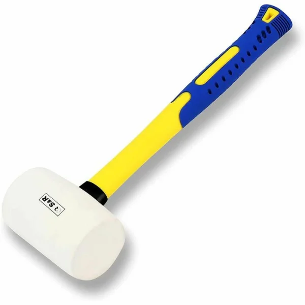 S&R Hammer 285680065, Ø 65mm, Gummihammer, Weiß, 680g 1