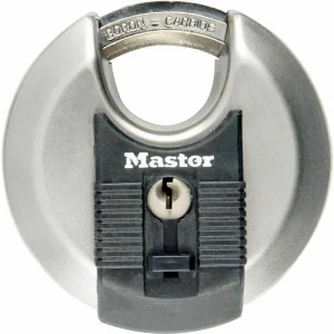 Master Lock Master-Lock Vorhängeschloss Excell Disc, 70mm, Schlüsselschloss, Wetterfest, Level 8, 2 Stück 6