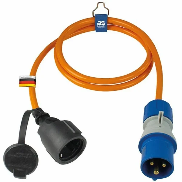 AS SCHWABE As-Schwabe CEE-Adapter Caravan 62435, IP44, CEE 16 A / 230 V Auf Schutzkontakt, 1,5 M Kabel 1