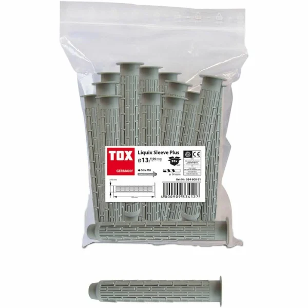 Tox Siebhülse 08460061, Liquix Sleeve Plus 13×100, M8, Aus Kunststoff, 20 Stück 5