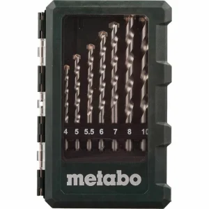 Metabo Bohrer Steinbohrer-Kassette, 626706000, 8-teiliges Set, Stein, Betonbohrer 9