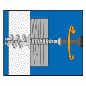 Upat Dübel 542947, UG, Mit Setzwerkzeug, 12x22mm, Gipskartondübel, 100 Stück 19