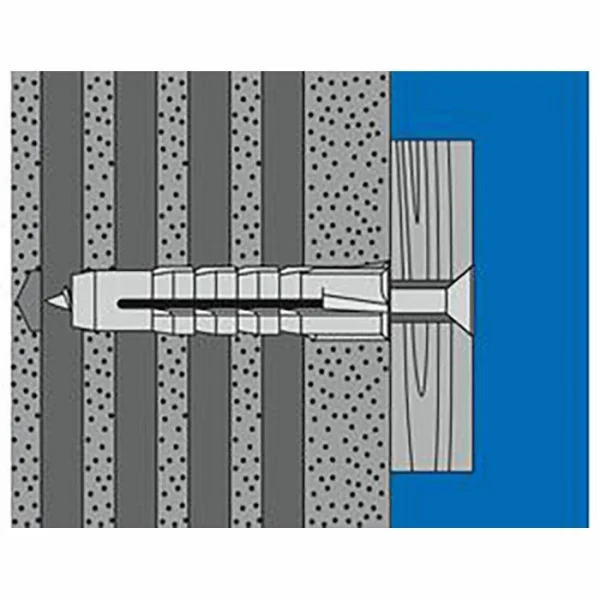 Upat Dübel 538442, UVD II 12×60, 12 X 60mm, Universaldübel, 25 Stück 8