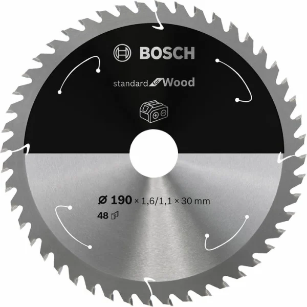 Bosch Kreissägeblatt Standard For Wood, 2608837710, 190 X 30mm, 48 Zähne, Für Holz 1