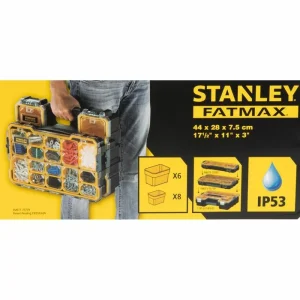 Stanley Sortimentskasten FatMax Pro, FMST1-75779, 2/3 Größe, 446 X 74 X 270mm, 14 Fächer 15