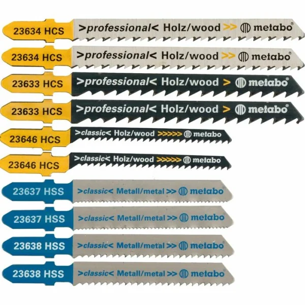 Metabo Stichsägeblätter Sortiment 3, 623600000, Für Holz, Kunststoff Und Metall, 10 Stück 1