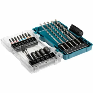 Makita Bohrer-Bit-Set E-07026, 18-teilig, Schlitz, Kreuz, Betonbohrer Etc. 6