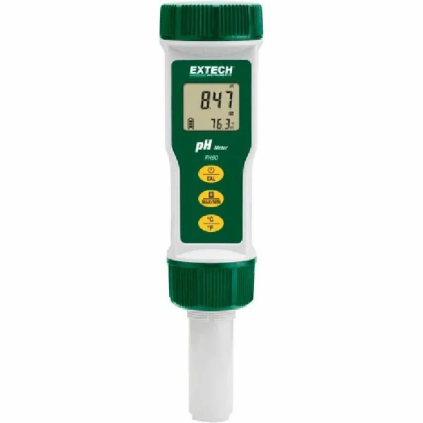 Extech PH-Messgerät PH90 Digital, Für Oberflächen & Flüssigkeiten, Mit Thermometer 1