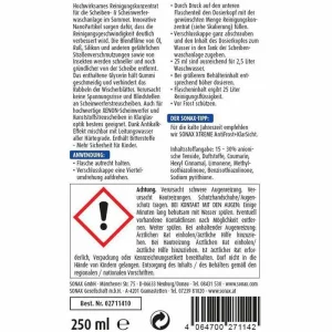 Sonax Scheibenreiniger Xtreme 1:100 NanoPro, 02711410, Konzentrat, Für Sommer, 250ml 9