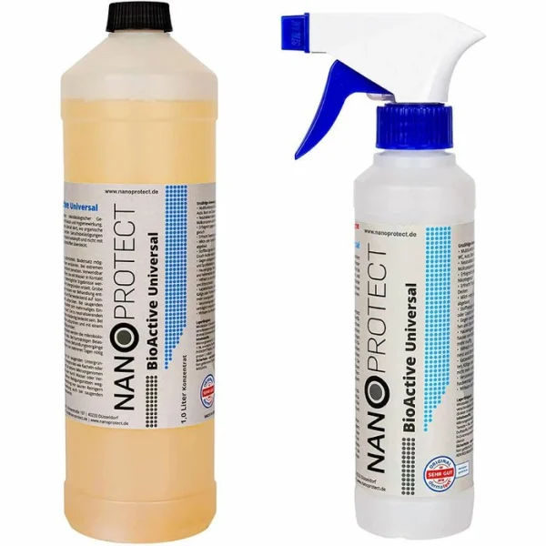 Nanoprotect Geruchsentferner BioActive Universal, Set, Mikrobiologisch, Mit Sprühflasche, 1 Liter 1