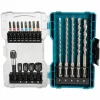 Makita Bohrer-Bit-Set E-07026, 18-teilig, Schlitz, Kreuz, Betonbohrer Etc. 11