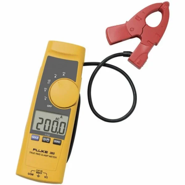 Fluke Stromzange 365 True RMS Digital, AC/DC, 600 V, 200 A, CAT IV, Abnehmbare Zange 5