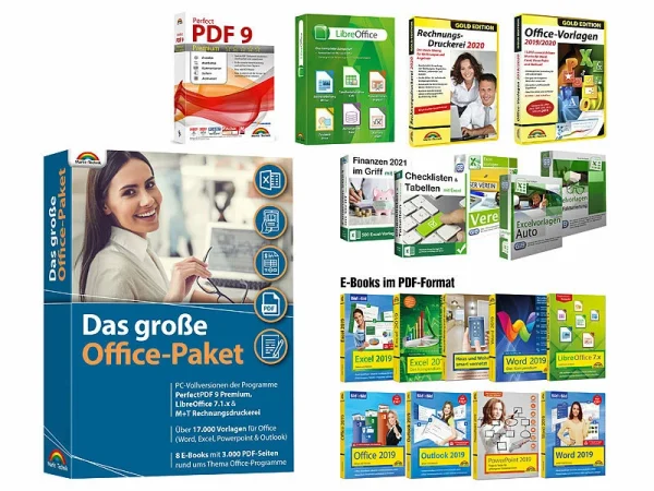 Markt+Technik MUT Office Software:Das Große Office-Paket Mit 17.000 Office-Vorlagen Und 9 E-Books 1