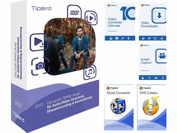 Tipard Video Software:Das Große TIPARD Studio 2022 F. A/V-Download, Aufnahme & Konvertierung 1