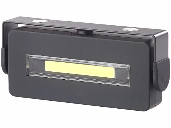 Lunartec Magnetlampe:Schwenkbare Arbeitsleuchte Mit COB-LED, 3 W, 100 Lm, Magnet, IPX4 4