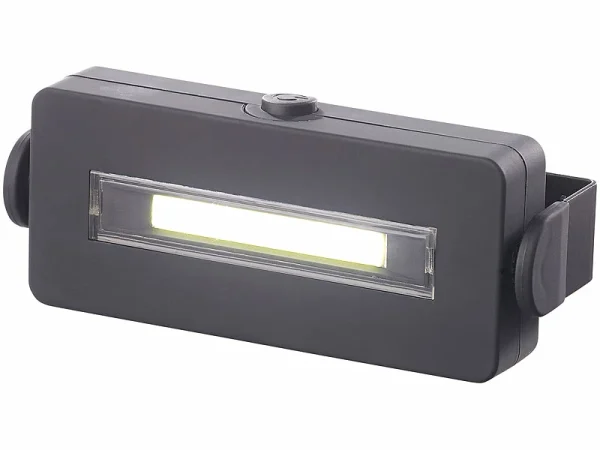 Lunartec Magnetlampe:Schwenkbare Arbeitsleuchte Mit COB-LED, 3 W, 100 Lm, Magnet, IPX4 5