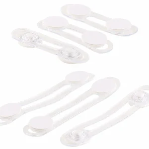 AGT Baby Sicherung:12er-Set Flexible Kinder-Sicherungen F. Türen &Schubladen, Transparent 10