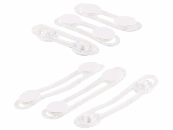 AGT Baby Sicherung:12er-Set Flexible Kinder-Sicherungen F. Türen &Schubladen, Transparent 3