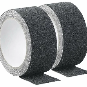 AGT Tape:6er-Set Anti-Rutsch-Klebeband, Robust & Wasserfest, 48mm X 4m, Schwarz 9