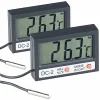 Infactory Aquariumthermometer:2er Pack Digitales Aquarium-Thermometer Mit Uhrzeit Und LCD-Display 11