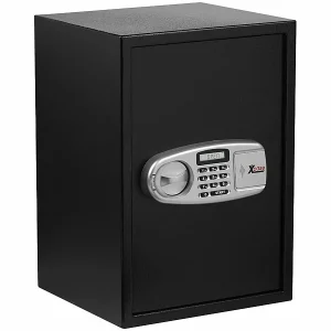 Xcase Wandtresor:Großer-Stahlsafe Mit Digitalem Code-Schloss Und LCD-Display, 50 Liter 10