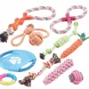 Sweetypet Hundezubehör:10er-Set Bunte Hundespielzeuge Aus Baumwolle Zum Kauen Und Toben 19