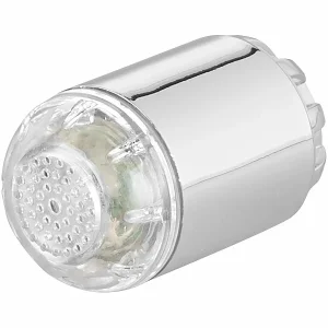 Infactory LED Wasserhahn:Dynamo-LED-Wasserhahnaufsatz Zur Temperaturkontrolle, Leuchtet Farbig 13