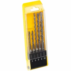 AGT Professional SDS Bohrer:5-teiliges SDS-Plus-Betonbohrer-Set, 5/6/6/8/10 Mm, Sandgestrahlt 11