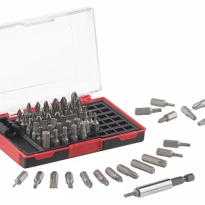 AGT Professional Bitsatz:61-teiliges Bit-Set Mit Magnetischem Bithalter, Chrom-Vanadium-Stahl 14