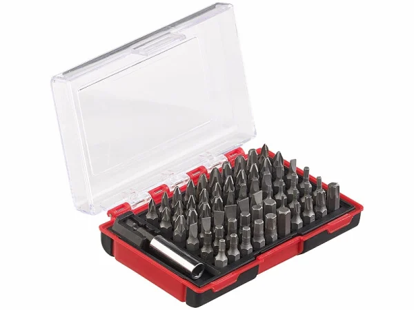 AGT Professional Bitsatz:61-teiliges Bit-Set Mit Magnetischem Bithalter, Chrom-Vanadium-Stahl 1