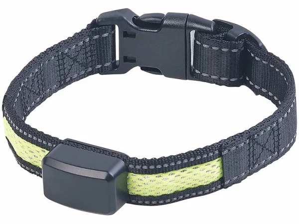 Infactory Hundehalsband:LED-Leuchtband, Kinetische Leucht-Funktion, Für Kleine Hunde & Katzen 1