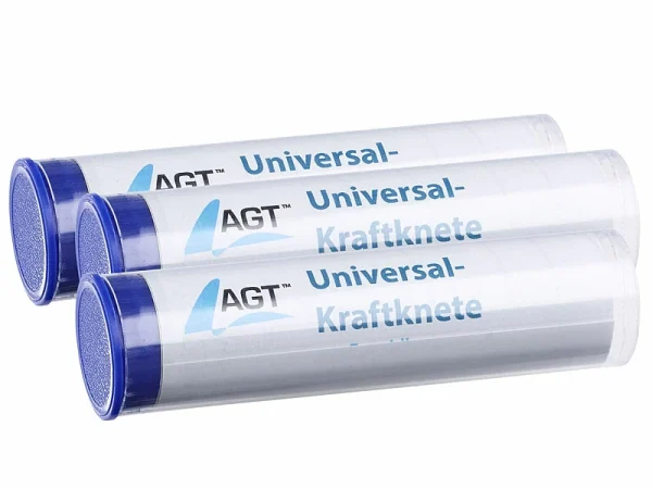 AGT Knetkleber:9er-Pack Universal-Kraftknete: 2-Komponenten-Kleber Aus Epoxidharz 3